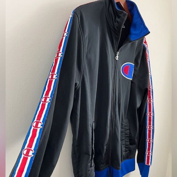 Champion C Logo Retro Track Zip Up Jacket | Size Large - Picture 4 of 10